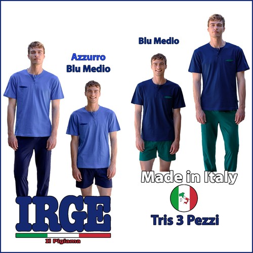 Irge pigiama uomo tris - tris,, cotone