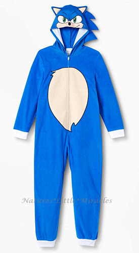 Pigiama sonic riccio - sonic, il